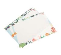 Homoyoyo Papier à Lettres A4 Imprimé Bordures Animaux, 50 Feuilles Colorées pour Imprimante, Papeterie Anniversaire et Fête, Papier à en-tête Romantique pour Correspondance et Invitations