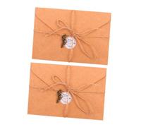 Homoyoyo Papier à Lettres Rétro A5 et B5, Ensemble de 2 Feuilles 2 Enveloppes Format Vintage, Papier Kraft Épais Résistant, pour Lettres Manuscrites, Correspondance et Occasions Spéciales