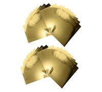 Homoyoyo Papier Cartonné Métallisé Doré A5 70 Feuilles Miroir Effet Brillant pour Scrapbooking Loisirs Créatifs et Décoration Papier Kraft Texturé Flexible pour Projets DIY et