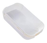 Homoyoyo Papier Sulfurisé Carré pour Friteuse à Air Chaud Tapis de Cuisson Résistant à L’Huile 50 Feuilles Blanches Longues Absorbant L’Huile pour Cuisson sans Adhérence et Barbecue