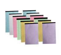 Homoyoyo Paquet De 12 Legal Writing Pads Portable Tearable Notepads Lined Paper Small Notebooks For School Office Home Students