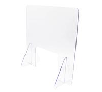 Homoyoyo Paravent de Protection Transparent Autoportant Cloison Amovible Acrylique pour Bureau et Table Séparateur de Bureau avec Ouverture de Communication