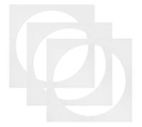 Homoyoyo Passe-Partout Prédécoupé pour Cadre Photo 33X33 CM 3 Pièces Carton Rigide Carré Ouverture Ronde Support pour Présentation Photo et Décoration Murale