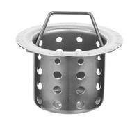 Homoyoyo Passoire D’évier Inox 32 Cm Filtre de Vidange Panier Crépine Évier la Cuisine Acier Inoxydable Résistant Anti-rouille Accessoire Évier Pratique pour Évacuation Déchets