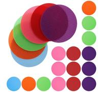 Homoyoyo Pastilles Auto-agrippantes Rondes 10 Cm, Lot de 24 Marqueurs Colorés, Tapis D'entraînement pour Jeux et Signalisation au Sol en Maternelle et Préscolaire
