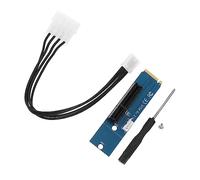 Homoyoyo Pci-e Riser Card Adaptateur Ssd pour Conversion Pratique De Interface vers Pci-e Installation Facile Et Compatible avec Divers Slots