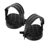 Homoyoyo Pédales de Rechange pour Vélo D’Appartement 9/16 Pouces avec Sangles Réglables, Accessoires Robustes Compatibles Vélos Stationnaires, Kit 2 Pièces pour Entraînement Fitness