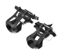 Homoyoyo Pédales de Vélo avec Sangles Antidérapantes Cale-Pieds Intégrés Compatibles VTT Vélo de Route Ensemble 1 Paire pour Cyclisme Extérieur et Intérieur Accessoires VTT Solide