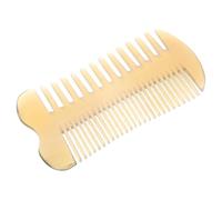Homoyoyo Peigne à Cheveux Bi-face Corne De Bœuf Véritable Massage Du Chevelu Anti-statique Et Léger Pour Soins Quotidiens