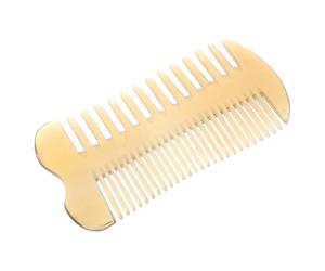 Homoyoyo Peigne à Cheveux Bi-face Corne De Bœuf Véritable Massage Du Chevelu Anti-statique Et Léger Pour Soins Quotidiens