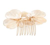 Homoyoyo Peigne à Cheveux en Métal Doré à Fleurs Accessoire Vintage pour Mariage Coiffe de Mariée Élégante Épingle Décorative pour Femmes et Filles pour Cérémonie et Anniversaire