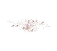 Homoyoyo Peigne à Cheveux Mariage Fait Main Rose Doré Accessoire Lumineux et pour Mariée Demoiselle Style Classique Moderne Polyvalent