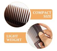 Homoyoyo Peigne Anti-pelliculaire Plastique Dents Creuses pour Massage Du Chevelu Compact et Ergonomique Soin Polyvalent pour Cheveux Hommes et Femmes