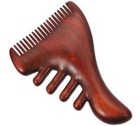 Homoyoyo Peigne Bois pour Massage Acupoint Outil de Massage Antistatique Grand Modèle Bois de Santal la Musculaire et Stimule la Circulation Sanguine