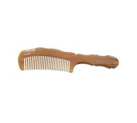 Homoyoyo Peigne Corne Sculpté avec Poignée Ergonomique Peigne de Massage Du Portable pour Soins Capillaires à et Voyage Adapté à Tous Types de Cheveux