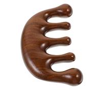 Homoyoyo Peigne de Bois de Santal Outil de Relaxation pour Acupression et Circulation Sanguine Masseur Créatif à Dents