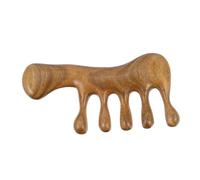 Homoyoyo Peigne de Massage en Bois Multifonctionnel 5 Dents Large pour Cuir Peigne Énergétique pour Types de Cheveux Outil de Massage Relaxant en Bois de Santal