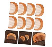 Homoyoyo Peigne en Bois Antistatique Lot de 8 Mini Peignes pour Voyage et Maison