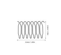 Homoyoyo Peigne Fixateur De Coiffure Et Épingles à Cheveux De u 40 Pièces Taille Mini En Métal Pour Femmes Et Filles Coiffure Chignon Accessoire De Fixation Pour Usage Quotidien Et Voyage