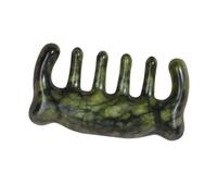 Homoyoyo Peigne Jade Main Forme Ours Massage Chevelu Brosse Cheveux Guasha Planche Portable Sublimant Routine Bienfait Circulation Sanglante Soin Beauté