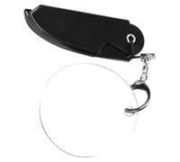 Homoyoyo Peigne Pliable Multifonction Avec Miroir Ovale Porte-clés Portable Peigne De Poche Léger Pour Barbe Et Moustache Outil De Coiffure Compact Pour Hommes