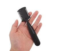 Homoyoyo Peigne Rasoir Professionnel 4 Pièces pour Effiler et Texturiser Cheveux Outil Double Usage pour Coupe et Finition Peigne Coiffure de Salon Adapté aux Pointes Fourchues et