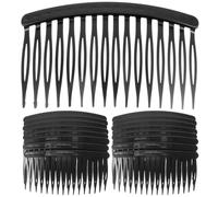 Homoyoyo Peignes à Cheveux Latéraux en Plastique Noir 50 Pièces, 16 Dents pour Coiffage et Fixation, Accessoires Cheveux Femme, Soirée, Mariage et Usage Quotidien