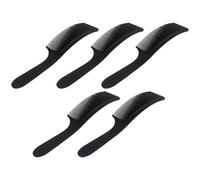 Homoyoyo Peignes Coupe des Cheveux 5pcs en Abs Noir Design Incurvé Ergonomique pour Usage Professionnel Domicile sans Abîmer le Cuir Chevelu