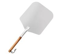 Homoyoyo Pelle à Pizza en Aluminium avec Manche en Bois Spatule Métallique Légère et Résistante Outil de Pâtisserie pour Cuisson et Service Cuisine Familiale et Pizzerias