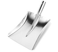 Homoyoyo Pelle Acier Inoxydable pour Nettoyage Extérieur Pelle à Poussière Résistante Rouille pour Pousser la Neige et Déblayer Les Déchets Outil Robuste pour Jardin et Extérieur