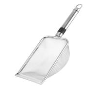 Homoyoyo Pelle Tamis Acier Inoxydable Mailles pour Tamisage de Sol Compost et Sable Pelle de Jardin Ergonomique pour Tamisage Précis de Terre Cailloux et Litière Outil Robuste pour