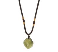 Homoyoyo Pendentif en Cristal Naturel Vert Surface Lisse, Effet Décoratif Élégant, Collier Mode pour Femmes, Accessoire de Bijoux Couleur Aléatoire Style Plusieurs styles