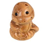 Homoyoyo Pendentif Serpent en Bois Vert et Violet Breloque Zodiacale Année du Serpent 2025 Mini Figurine Animale 3X2 CM Accessoire Décoratif Léger pour Porte-Clés et Collection