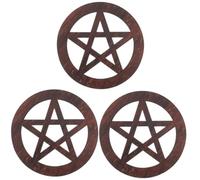 Homoyoyo Pentagramme en Sculpté - Décoration Murale Multifonctionnelle pour Rituels - Tarot Et Événements Païens Ornement Élégant 12x12cm en Couleurs Variées