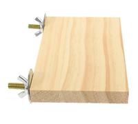 Homoyoyo Perchoir Naturel Bois Rectangulaire pour Perroquets Plateforme Stable et Exercice pour Cockatiels et Grandes Perruches Support Équilibre pour Cages Oiseaux