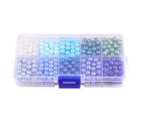 Homoyoyo Perles de Verre Vertes DIY Perles Nacrées pour Bijoux et Artisanat avec Miniature Accessoires Créatifs pour Bracelets et Décoration