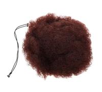 Homoyoyo Perruque Afro Brune Bouclée Gros Volume et Fluffy Fibres Synthétiques Durables Style Africain Naturel pour Cosplay Halloween et Fêtes