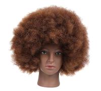 Homoyoyo Perruque Afro Courte Bou Résistante Chaleur pour Femmes Noires Aspect Naturel Confortable et Respirante pour Cosplay Fêtes et Usage Quotidien
