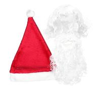 Homoyoyo Perruque Barbe Père Noël Accessoires Costume Père Noël Coiffe Barbe Déguisement Cosplay Cadeaux Kit Perruque