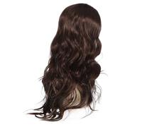 Homoyoyo Perruque Longue Ondulée à Part Centrale pour Femme Résistante Chaleur Look Naturel avec Mèches Éclaircies Style Chic et Polyvalent pour Cosplay et Usage Quotidien