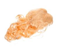 Homoyoyo Perruque Longue Ondulée Blonde avec Frange pour Femme Cheveux Synthétiques Bouclés pour Cosplay Fête et Carnaval Look Naturel Résistant Décoloration Entretien Facile