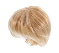 Homoyoyo Perruque Synthétique Ondulée Mélangée avec Frange Tons et Doré Coiffure pour Halloween et Cosplay
