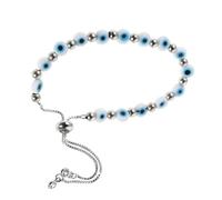 Homoyoyo Petit Bracelet à Perles Bracelets à Breloques Mauvais Œil Bijoux Mauvais Oeil Femme Bijoux Perles Un Verre