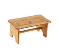 Homoyoyo Petit Marchepied en Bois Multifonctionnel Antidérapant, Tabouret Rectangulaire Léger Design Raisonnable pour Bureau et Salle de Bain