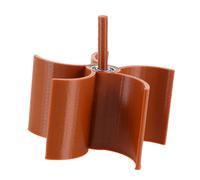 Homoyoyo Petit Moulin à Eau en Résine Café 5 Pales Mini Roue à Goutte d'eau Décorative pour Fontaine de Rocaille Accessoire de Jardin et Aquarium Décoration Extérieure et Intérieure