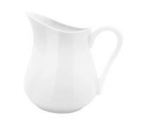 Homoyoyo Petit Pichet En Porcelaine Blanche Classique - Pichet à Mousse En Céramique De 450 Ml Pour Café Et Thé - Élégant Et Pratique
