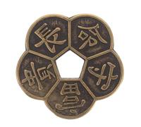 Homoyoyo Pièces de monnaie chinoises Feng Shui I-Ching : 5,5 x 5,5 x 0,04 cm Divination chinoise, pièces Feng Shui pour la richesse et le succès Collector Bonne chance Accessoire de divination de la