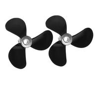 Homoyoyo Pièces et Accessoires pour Bateaux Rc 1 Paire d'Hélices en Plastique Solide, Hélice Tripale 32 MM pour Modification et Réparation de Bateaux Radiocommandés