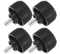 Homoyoyo Pieds de Balance Électronique Universels Stables et Faciles à Installer Noirs 4pcs en Caoutchouc et Fer pour Balance Plateforme 30kg
