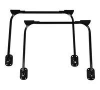 Homoyoyo Pieds de Table Pliables en Fer Noir Forme U 30 Cm Lot de 2 Pieds Pliants pour Meubles Support Robuste pour Table D’appoint Bureau ou Pliage Facile et Gain de Place